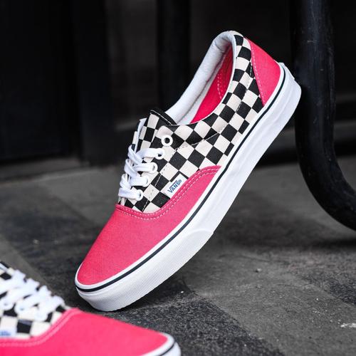 Van's Rouge Jual Vans Era Two Tone Checkerboard Rouge Red