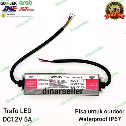 12V 60W Netzteil IP67 Wasserdicht – Für LED-Strips, 5A, AC 110–265V, Metallgehäuse