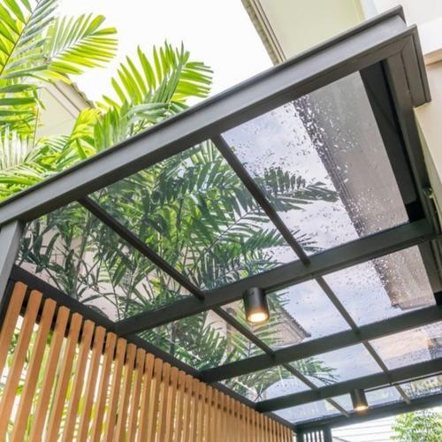 Jual Canopy tempered glass / kanopi kaca tempered 6mm, 8mm, 10mm, 12mm
