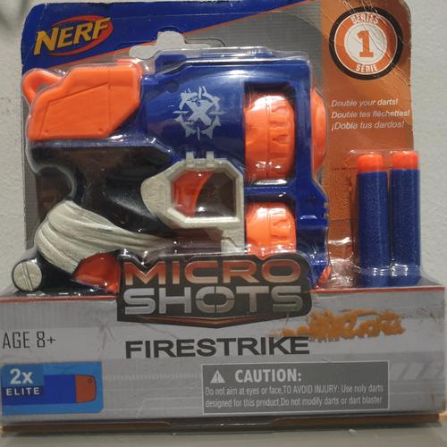 Gambar Mainan pistol Nerf Microshots firestrike /tembakan nerf blaster Gun - Biru dari Howell toys undefined Tokopedia