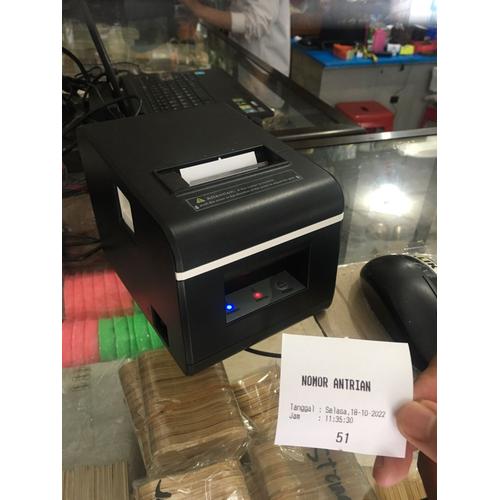 Jual Printer Cetak Struk Antrian Mesin Antrian Auto Cutter Thermal 58mm