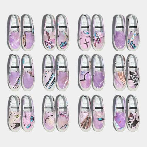 Jual Sepatu compass retrograde x Jason Ranti JJ artwork 4 41 slip on ...