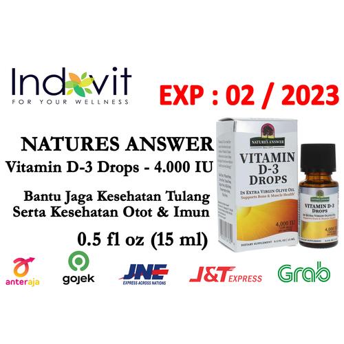 Jual Nature Answer D3 4000IU Drop Vitamin D3 Drop 4000IU Vitamin D3 Ori