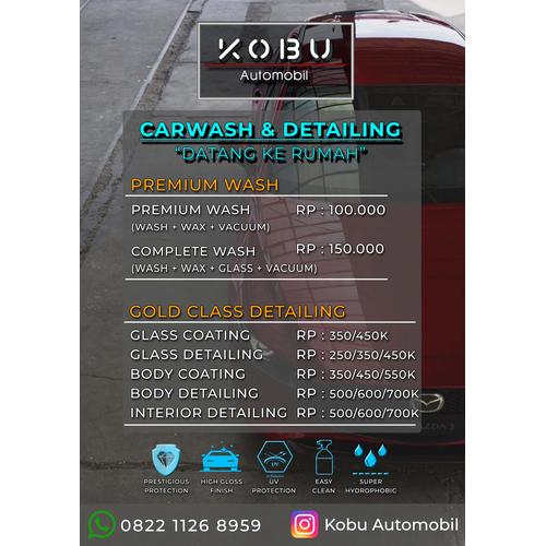 Jual Car Wash & Detailing Tangerang, Jakarta, BSD Serpong, Kobu