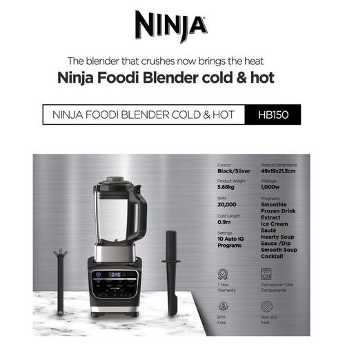 Jual Ninja Foodi Hot and Cold Blender HB150 glass blender panas dingin