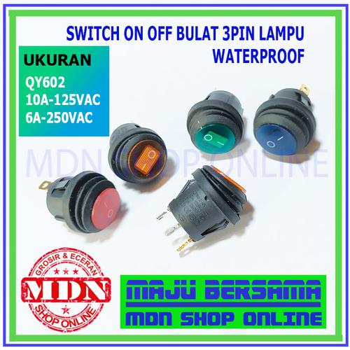 Jual Saklar Switch ON OFF BULAT 3pin lampu Waterpoof - Kota Bekasi ...