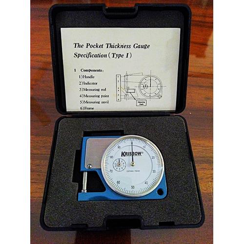 Jual Krisbow Pocket Dial Thickness Gauge 10mm Jakarta Selatan Toko