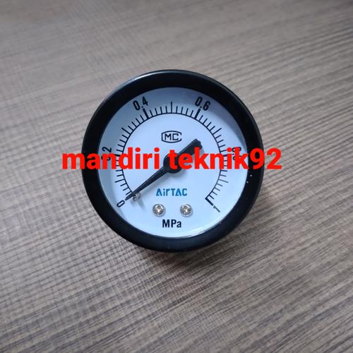 Jual pressure gauge 1MPa / 10kg AIRTAC drat 1/8" Jakarta Barat