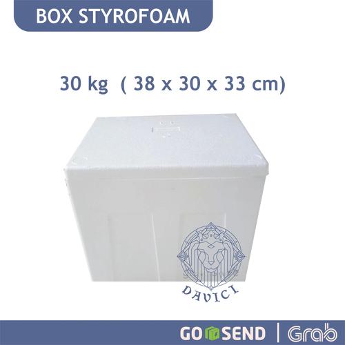 Jual Styrofoam box 30 kg Styrofoam box 38x30x33 Foam box ikan