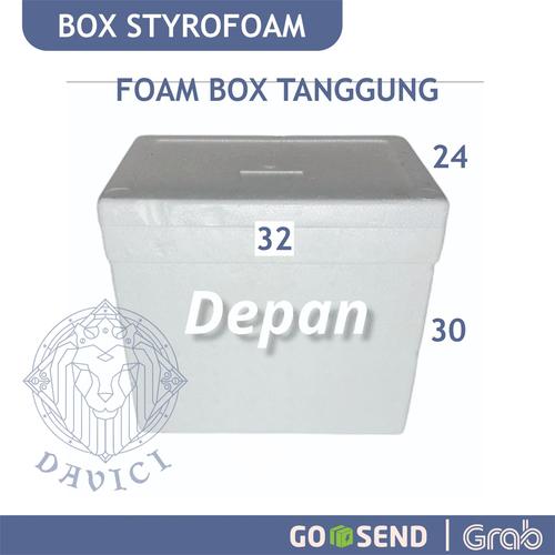 Jual Styrofoam box tanggung 32x24x30 Styrofoam box sedang packing