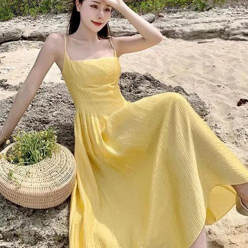 Jual Yellow tube adjustable maxi premium dress - Bikinibandit - Jakarta ...