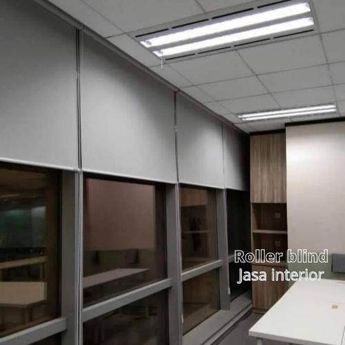 Jual roller blind blackout x 4unit tipe sampel 7811 cream Dp Jakarta