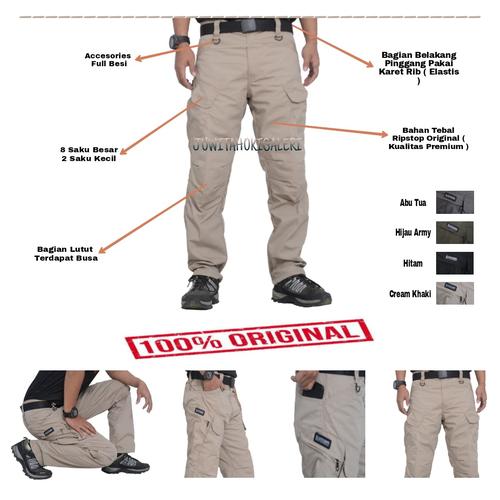 Promo CELANA TACTICAL PANJANG PREMIUM Hitam, 32 di Arajaf Tokopedia