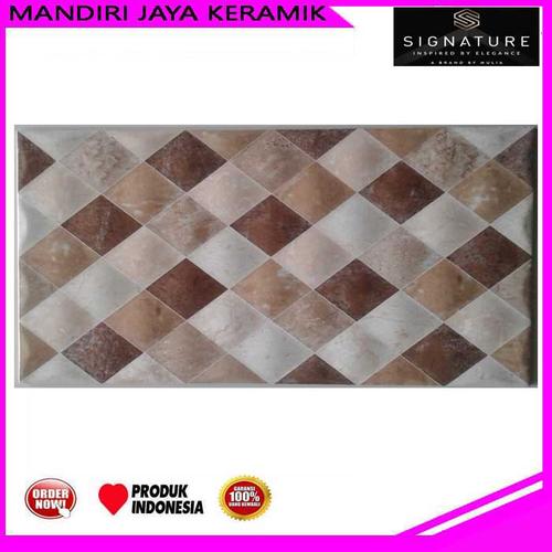 Jual Keramik Mulia Signature Diamond Art Beige 25x40 Kw 1 - Kota Bekasi ...