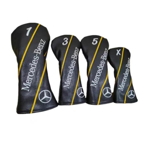 Copri Testa Da Golf MKids - Set Per Driver, Fairway E Hybrid - Nero/Bianco - Foto 2