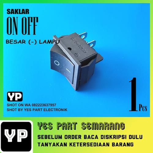 Jual Switch Rocker saklar on off switch on off 4 pin besar tanpa lampu ...