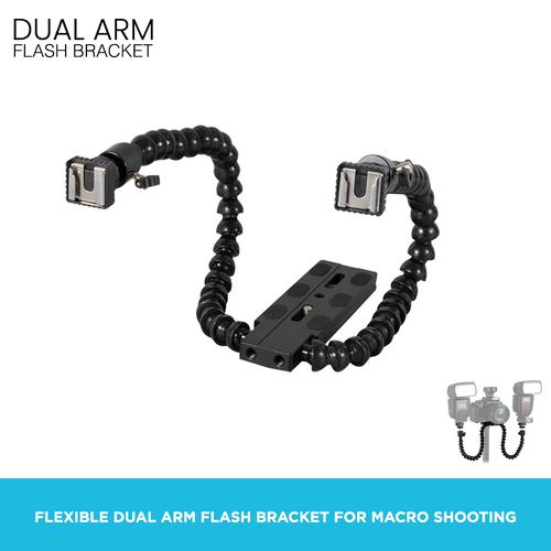 Jual Flexible Dualarm Flash Bracket for Macro Shooting Jakarta Utara