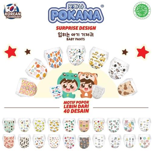 Reguler Design Jual POKANA PANTS BABY DIAPER SURPRISE DESIGN - REGULER PACK - S 4-8kg ...