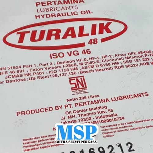 Jual Oli Turalik 48 ISO VG 46 drum 209ltr / Hydraulic Oil Jakarta