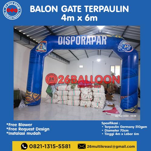 Jual BALON GATE / GAPURA 4 X 6 PINTU MASUK START FINISH TERPAULIN ...