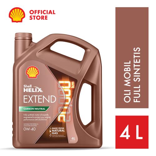 Promo Oli Mesin Mobil Shell Helix HX Extend 0W40 (4L) Cicil 0 3x