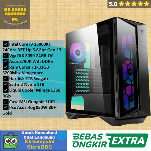 i9 13900 1TB×2 HDD6TB ddr5 64GB Jual PC GAMING INTEL CORE I9