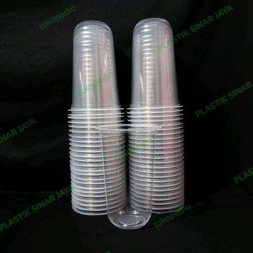 gelas plastik oval