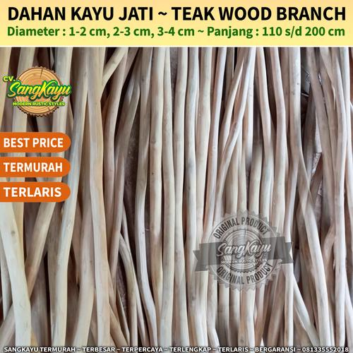 Jual Teak Wood Branch 150 cm dahan ranting kayu jati macrame craft ...