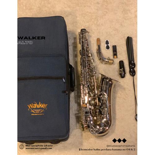 Jual ALTO SAXOPHONE WALKER WAS 620 H LIKE NEW🔥 Jakarta Timur BLUE