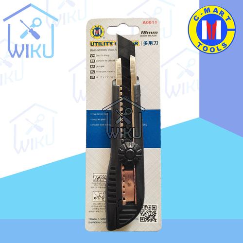 Cutter Hitam Jual CMART Pisau Cutter Besar Hitam Heavy Duty Pemotong Kertas Karton ...