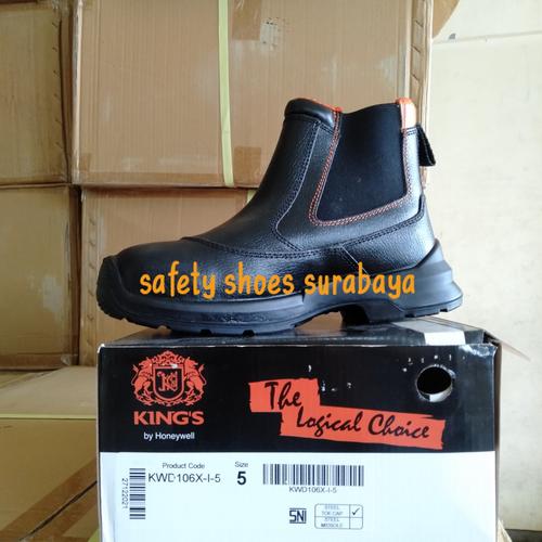 Jual sepatu safety king's KWD 106 X WARNA HITAM ORIGINAL Kota