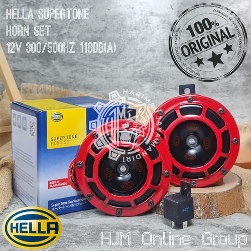 Jual KLAKSON HELLA SUPERTONE HORN SET SUPER TONE HELLA 12V RED