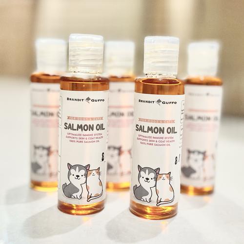 Jual Salmon oil anjing kucing minyak ikan fish oil cat dog vitamin bulu