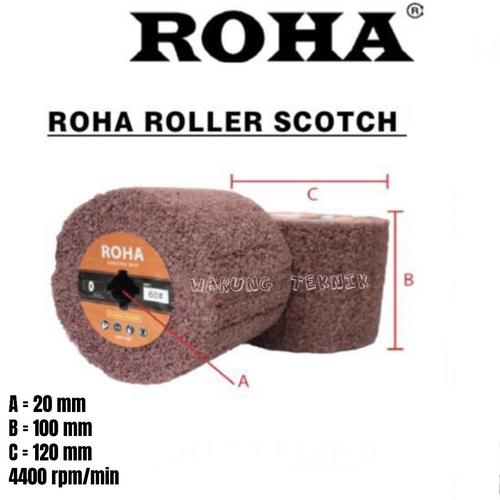 Jual ROHA ROLLER SCOTCH POLES STAINLESS STEEL ALUMINIUM KAYU PLASTIK ...