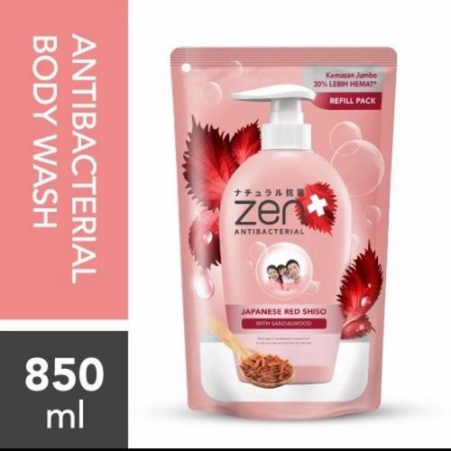 Jual Zen body wash Japanese red shiso with sandalwood 850ml sabun mandi cai Kota Surabaya