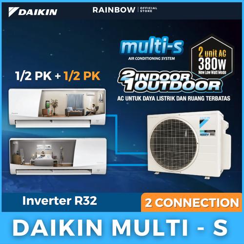 Jual AC DAIKIN MULTI S 1/2PK + 1/2 PK - 2MKC20RVM (15+15) INVERTER R32 ...