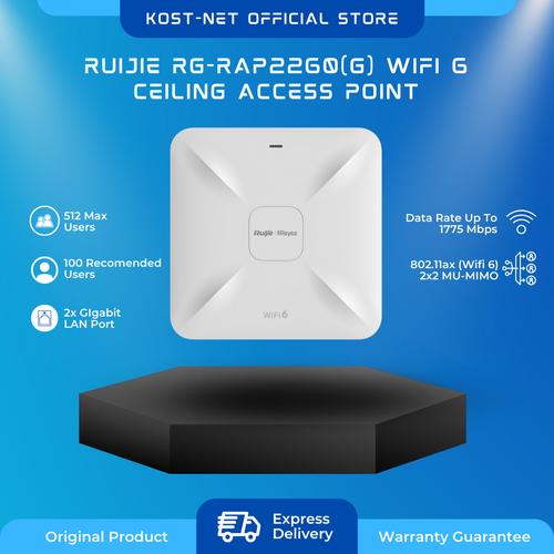 Jual Ruijie Celling AP AX1800 WiFi 6 RG-RAP2260(G) - Poe Adaptor - Kab ...