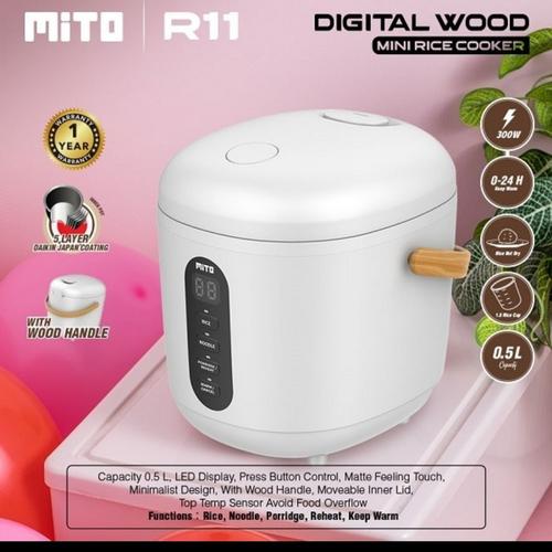 Jual Mito Digital Wood Mini Rice Cooker 0.5L Mini R11 Kota
