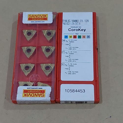 SANDVIK :R166,0G-22MM01-400 切削工具 8個入り チップ R166.0