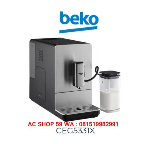 Jual COFFEE MACHINE BEKO CEG5331X BEAN TO CUP DENGAN PEMBUIH SUSU NEW