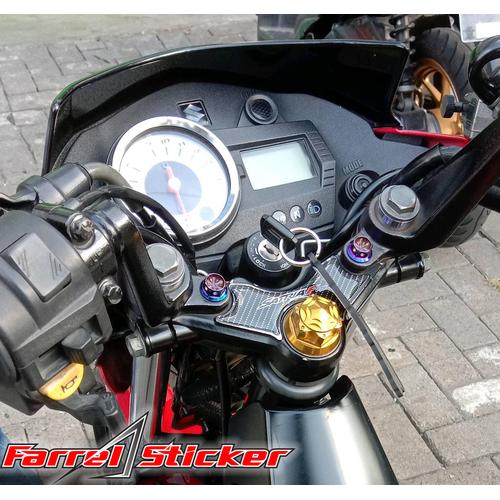 Jual STIKER TIMBUL STICKER STANG SEGITIGA SATRIA FU - Biru - Jakarta ...