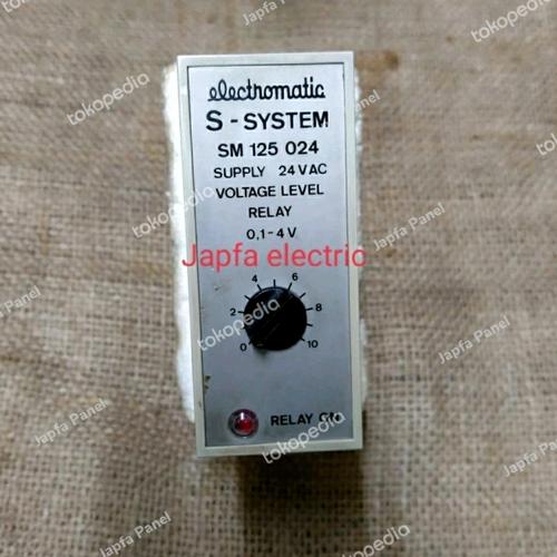 Sm125 Machine Jual Voltage Level Relay Electromatic S-System SM125 024 24 VAC Ori ...