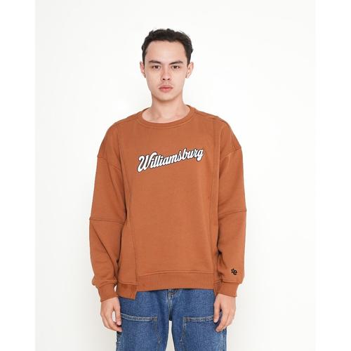 Promo Outerwear Unisex Erigo Sweatshirt Williamsburg Brown S Kab