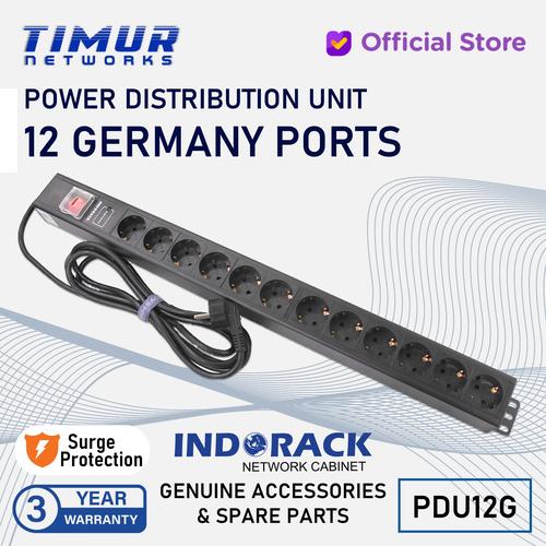 Promo PDU 12 OUTLET PDU12G POWER DISTRIBUTION UNIT INDORACK RACK