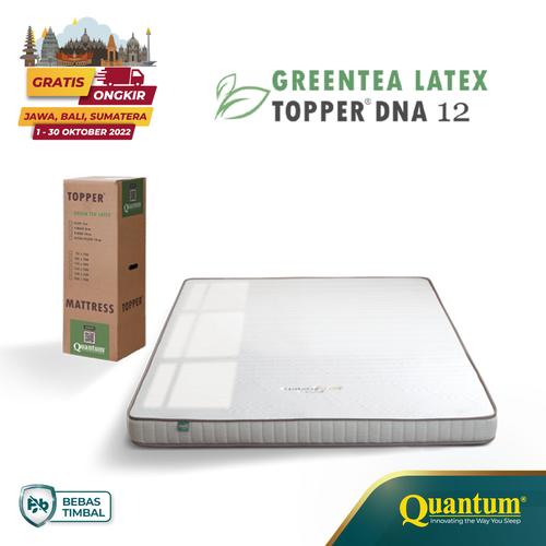 Promo Quantum Topper Greentea Latex DNA 12cm Kasur Spring bed Springbed 90 x 200 Kab