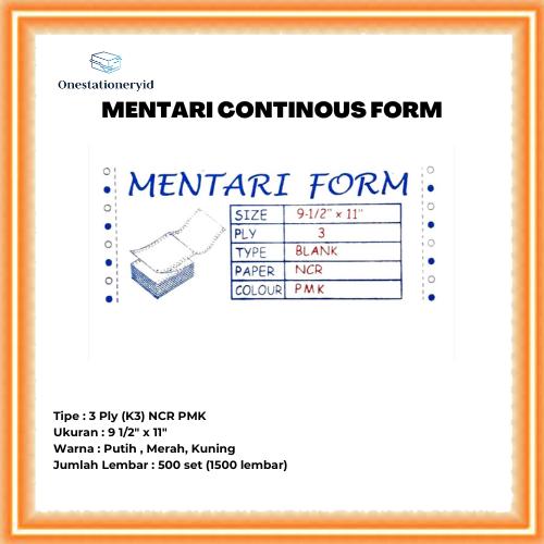 Jual Kertas Continuous/Continous Form 3 Ply, 3 Rangkap K3 NCR PMK ...