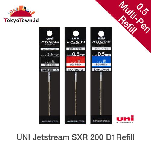 Jual Uni Ball SXR200 Jetstream Ballpoint Multi Pen Refill D1