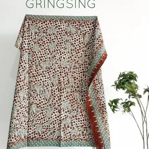 Jual KAIN BATIK TULIS LASEM PREMIUM GRINGSING WARNA HIJAU SAGE