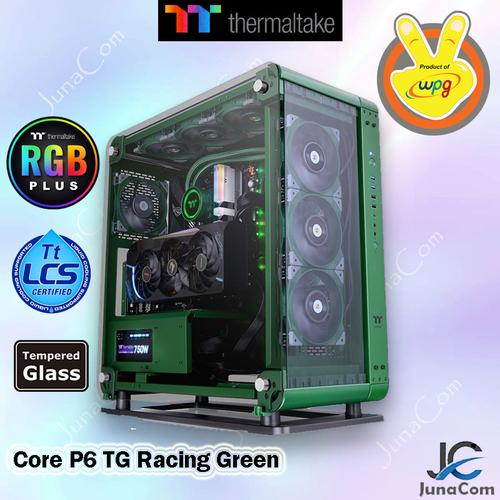 Promo Thermaltake Core P6 TG Racing Green Mid Tower Tempered Glass ...