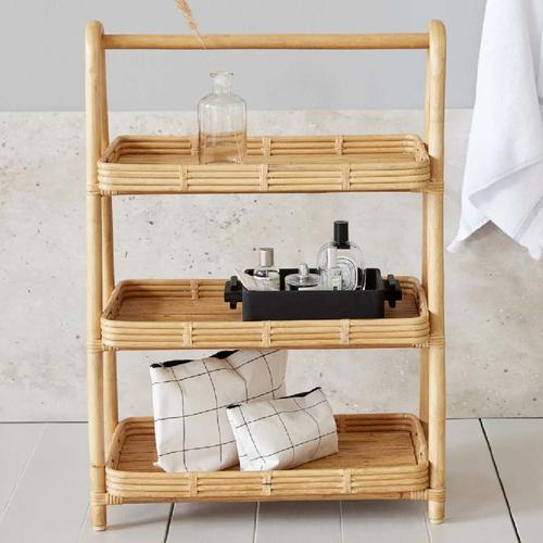 Nataral Rak Promo Orga 3 Tier Shelf Rattan Rack Natural Rak Rotan 3 Susun Tingkat ...